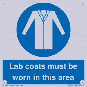Lab coats must be worn in this area
